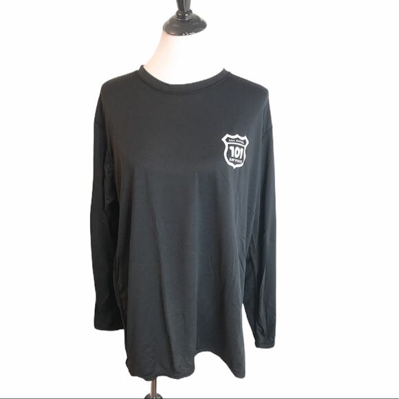 101 Surf Sports Long Sleeve Shirt Black Size Large - Picture 9 of 9
